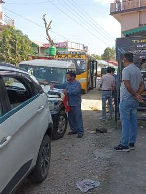 14 vehicles including 10 private school buses were challaned for being arbitrary