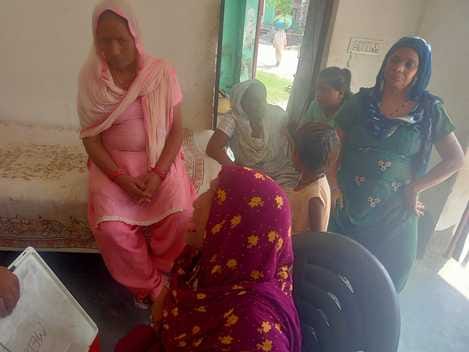 Patients suffering from cold, cough and fever reached the camp