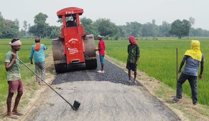 Construction of the road from Dadiya Nankar to Bhootnath Ghat started