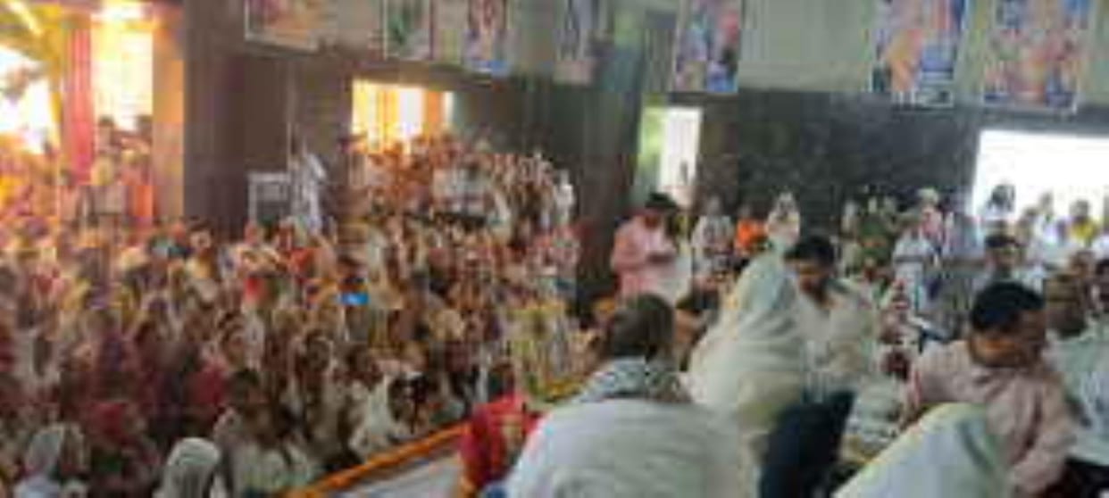 A stream of devotion flowed during the coronation of Radharani