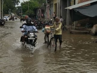 Water came into Sarawal due to erosion in Kalani Rajbaha