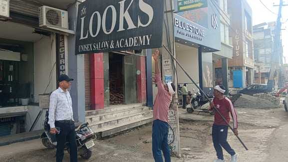 Nagar Parishad issued challans to 15 shopkeepers