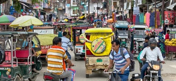 Trouble due to encroachment by shopkeepers on footpath and road