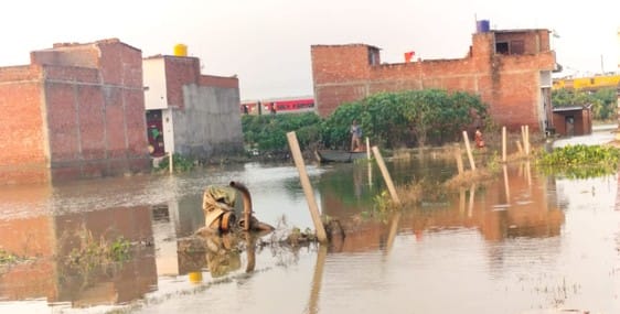 People started reaching home when the water level of the rivers receded