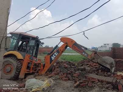 Action taken against six illegal colonies, 3 shops and boundary walls demolished
