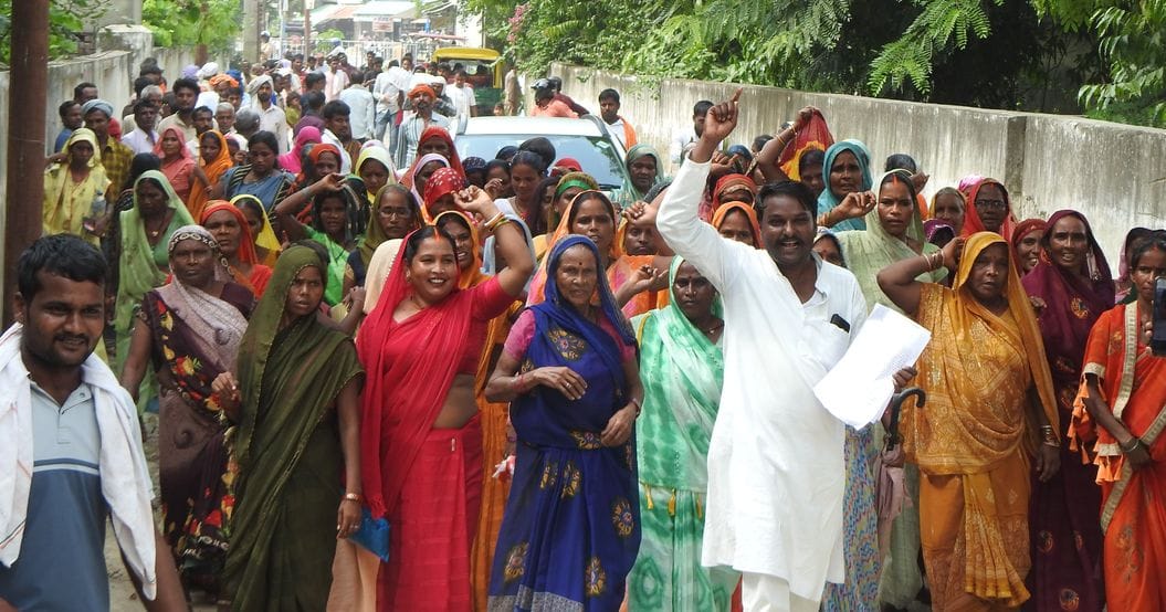 The villagers submitted a memorandum to the SP regarding the protest
