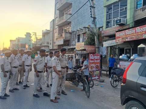 Police station managers patrolled the area on foot and took feedback from citizens