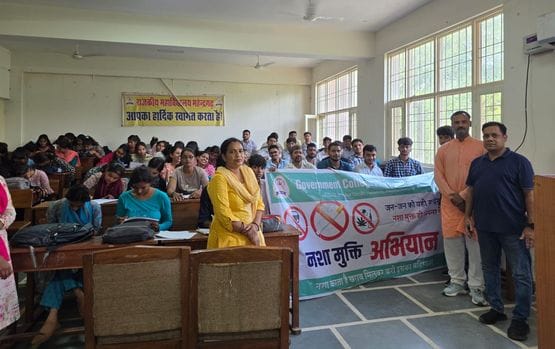 A rally was taken out from Bhojavas PHC to stop female foeticide