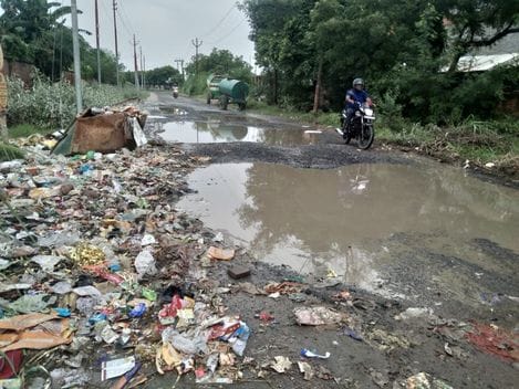 Roads worth Rs 4.60 crore in industrial area washed away in rain