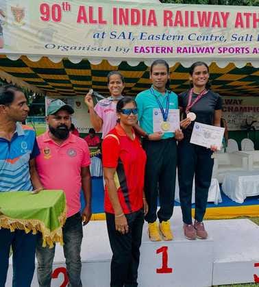 Chanda won gold in Railway Athletic Championship for the second year too
