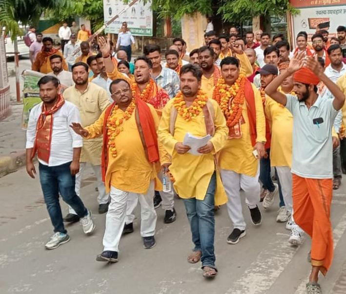 Indian culture march that started from Ayodhya was welcomed