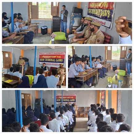 Handwara police informed people about the new law
