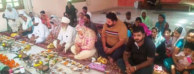 Tripadi Shraddha and ritual worship going on in Shri Markandeshwar Mahadev temple