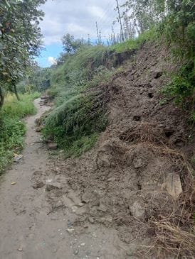 The main road of Nirmand town is closed for one and a half week