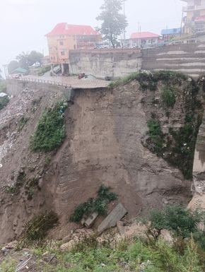 Sangla bus stand in danger