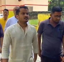 Abdullah met his father Azam in jail after getting bail