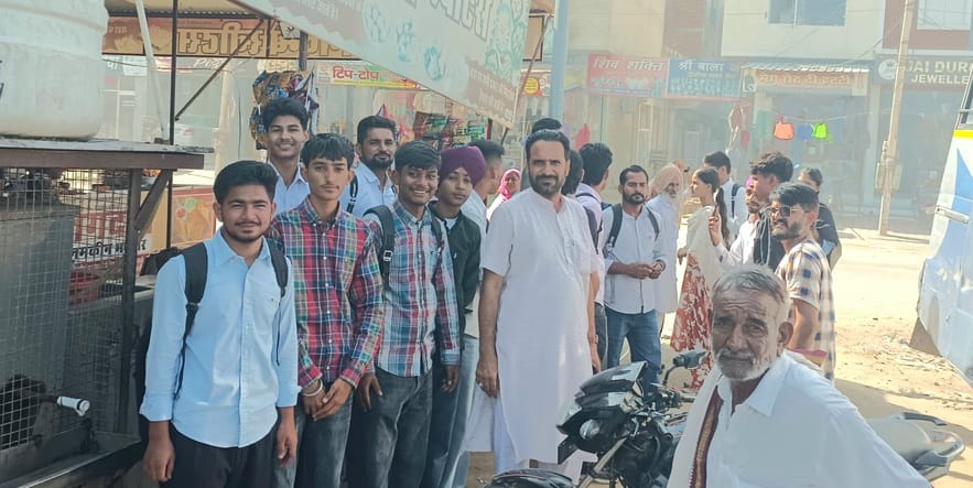 Students expressed their displeasure when the bus did not arrive