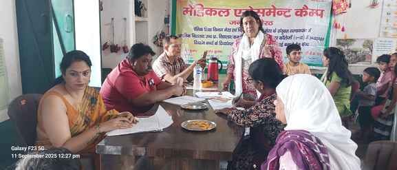 Organizing medical assessment camp for differently abled children