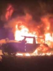 Miscreants set Thar on fire, captured on CCTV