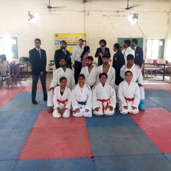Students showed their strength in Karate