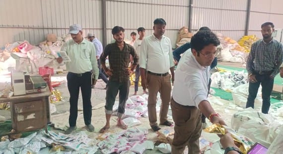 Illegally stored fertilizer caught in warehouse
