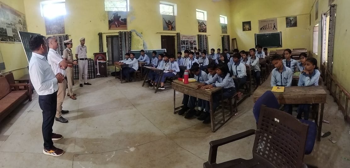 Students were told about good touch and bad touch