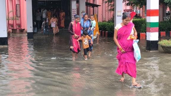 Waterlogging due to rain, benefit to crops