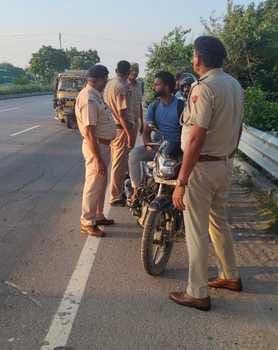 Police issued challans for 398 vehicles and seized 24