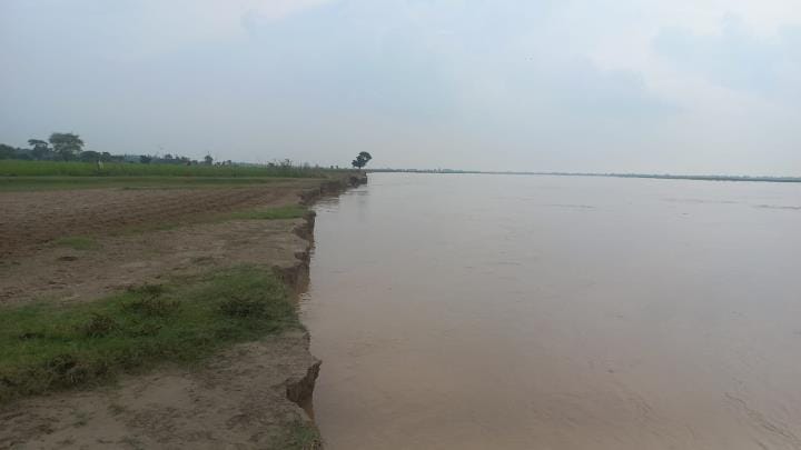 Rapti is cutting the green fields