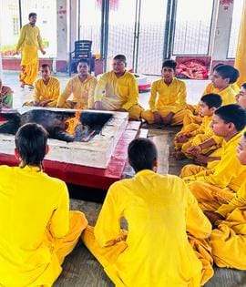 Worship and Havan took place in Shri Jayaram Vidyapeeth