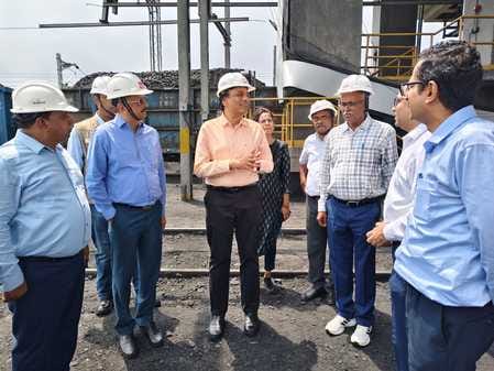 Two goods trains loaded with coal were run together, GM remained seated in the engine