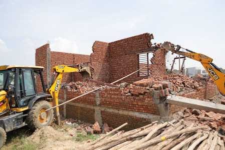 unauthorised colonies demolished by meda