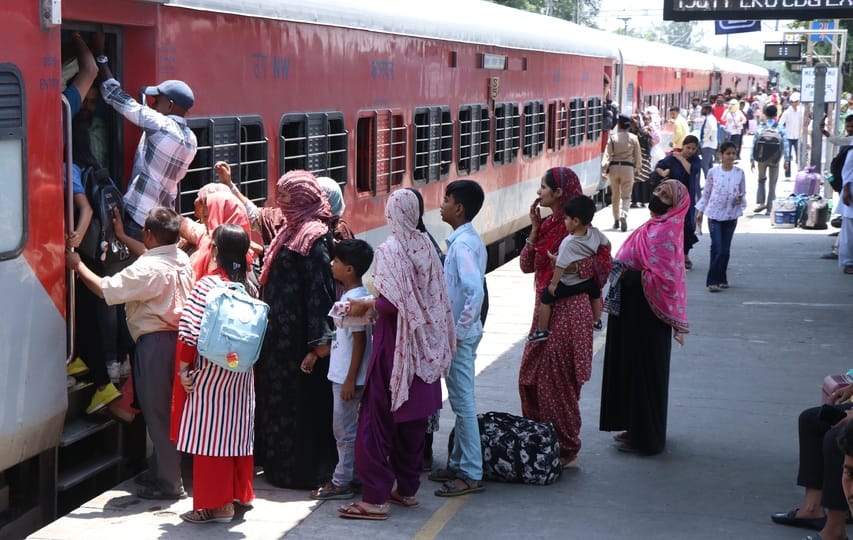 There is a rush for reserved seats in trains during festivals