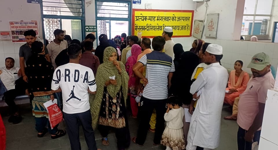350 patients were not examined, 500 patients returned without treatment