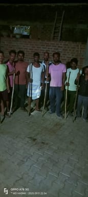 Amid drone rumours, villagers run at night