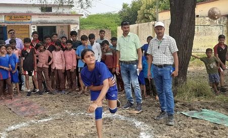 Diksha won the race and Raunak won the shot put