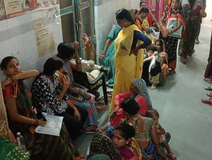Dilapidated building of women hospital is a danger for patients