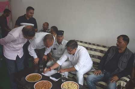 MLA Ashish Butel listened to the problems of the people in Moulichak