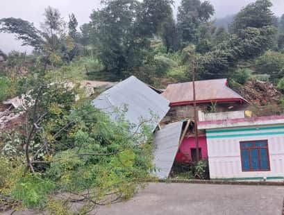 poonch news, house damage news