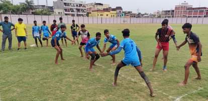 Players selected for divisional level Kabaddi competition