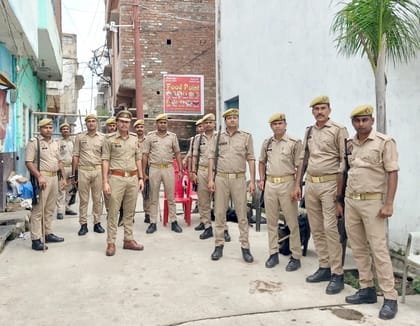 Strict vigilance was seen during Friday prayers at Jama Masjid