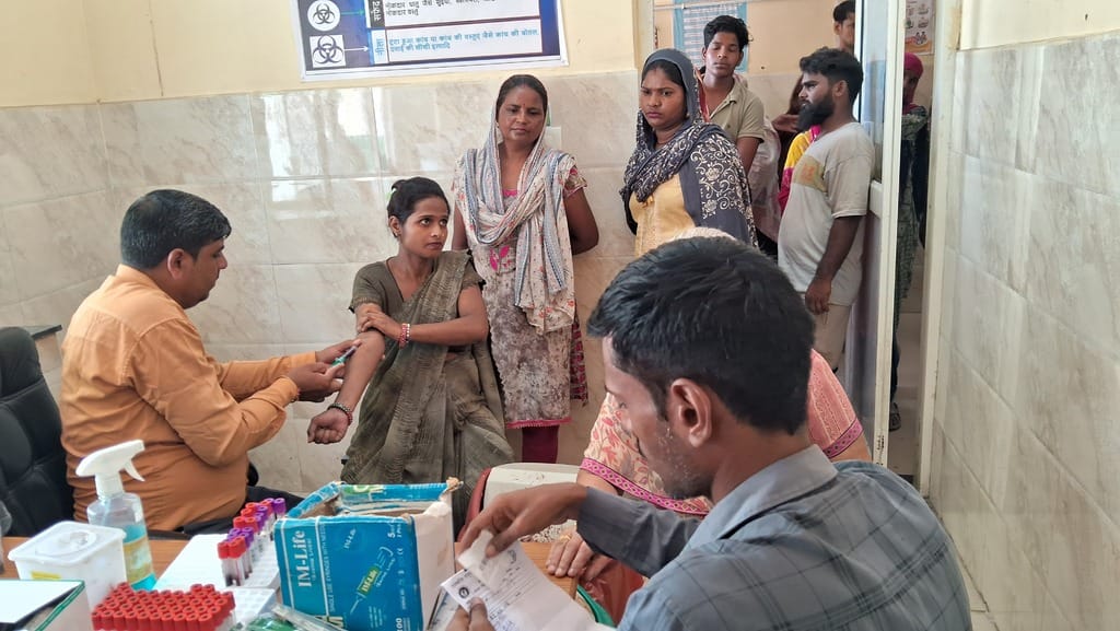 The number of patients seeking blood tests increased due to the viral outbreak