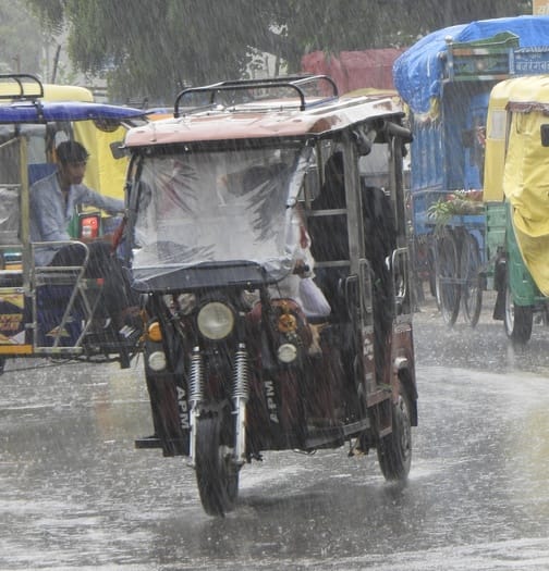 The weather remained moist due to drizzle and movement of clouds, relief from heat