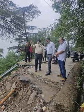 Instructions for construction of temporary foot bridge near Jogiwara