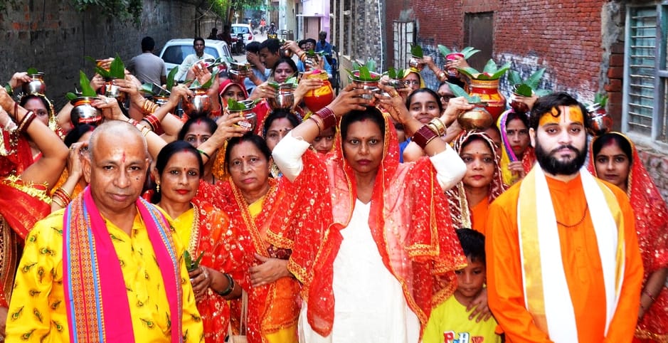 By listening to Bhagwat Katha, the soul gets salvation