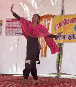 Sanjana won in poetry recitation and speech and Suraj won in playing and singing