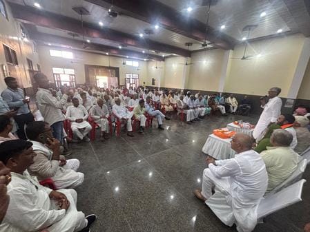 Celebrated Seva Pakhwada in Meham, invited to come to Rohtak on 17th September