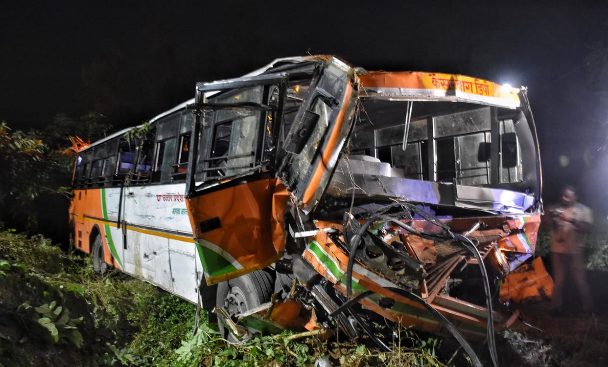 Police will question the bus driver after his condition improves