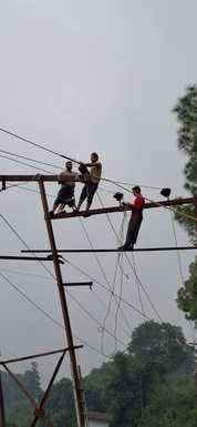 Dozens of villages were without electricity for 12 hours due to broken wires