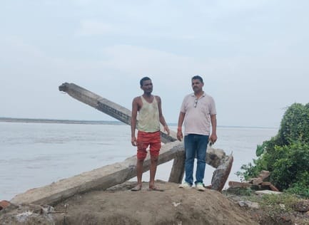 Three more houses in Grant No. 12 got submerged in the river